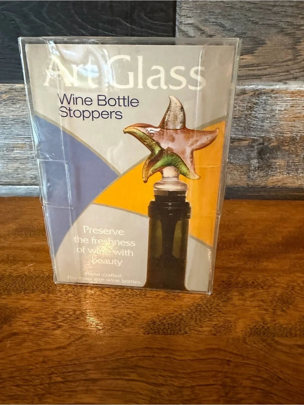 Art Glass Flamingo and Palm Tree Wine Bottle Stoppers